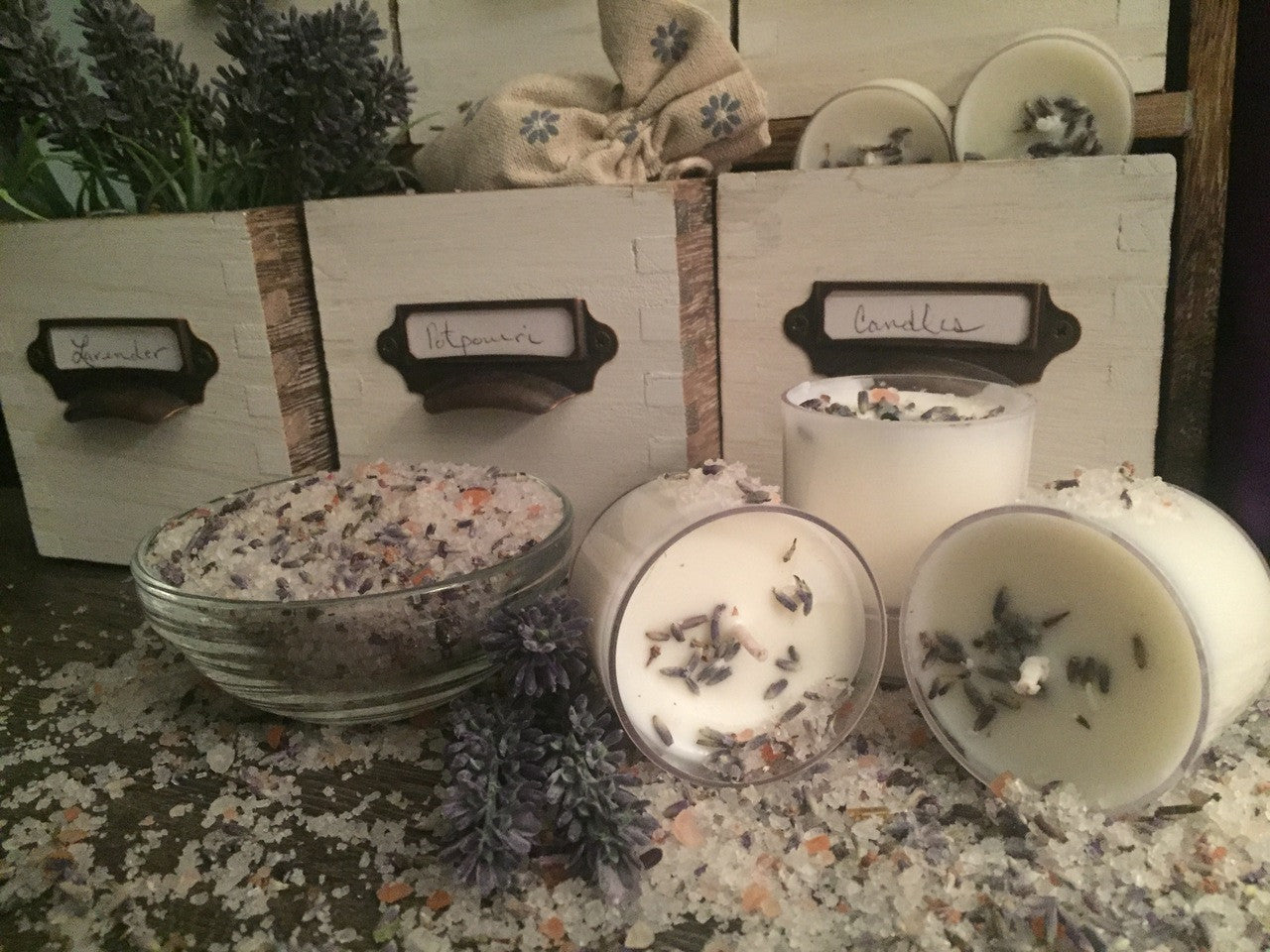 2 pack Lavender Spa tealights